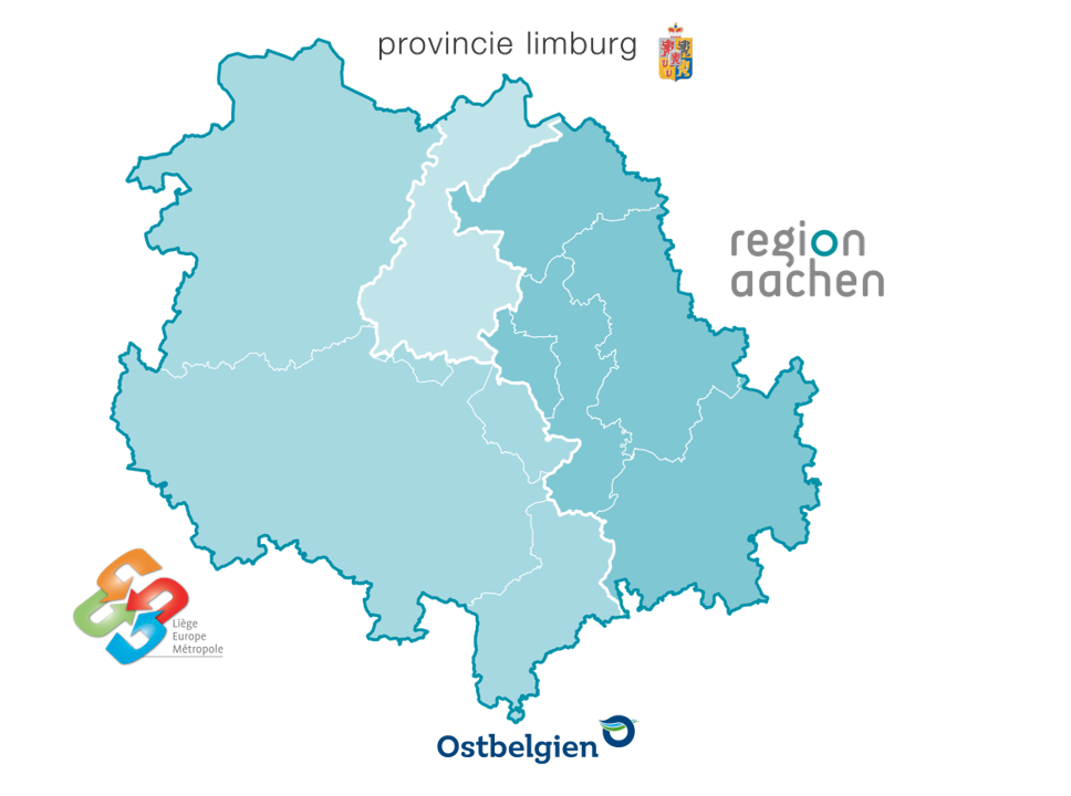 Euregio Meuse-Rhine with Logos